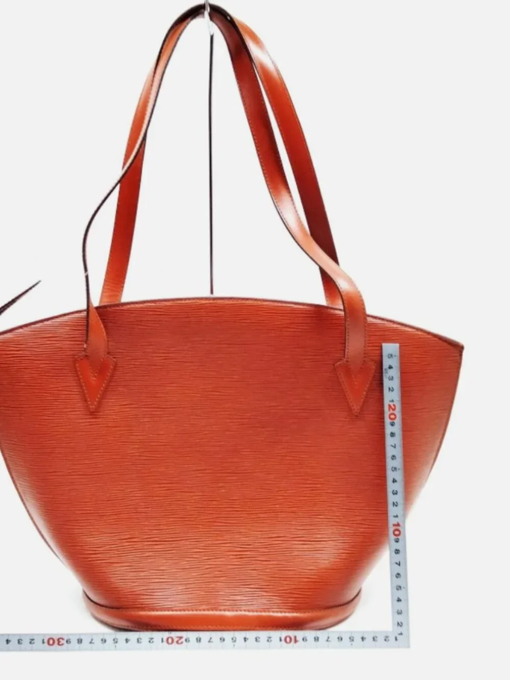 LOUIS VUITTON Red Epi Leather Saint Jacques GM Bag